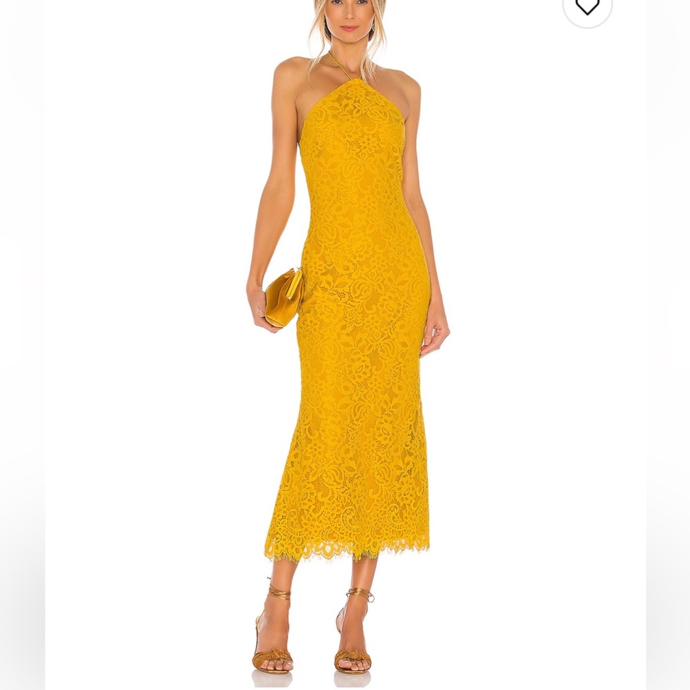 Lace yellow dress!